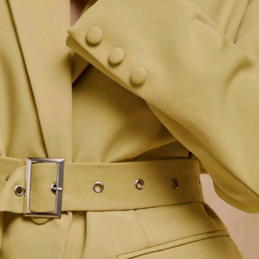 Mathilde Lhomme Designer Oversized Blazer With Long Belt, Fall, For Autumn - Picture 6 of 7